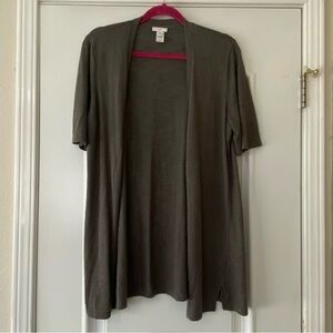 J JILL CARDIGAN, LINEN BLEND, SIZE M